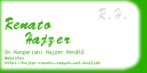 renato hajzer business card